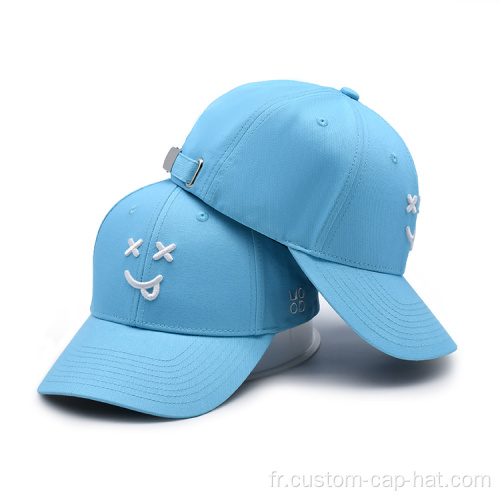 Chapeau de baseball bleu ciel personnalisé